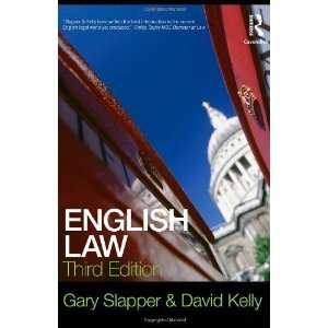  English Law [Paperback] Gary Slapper Books