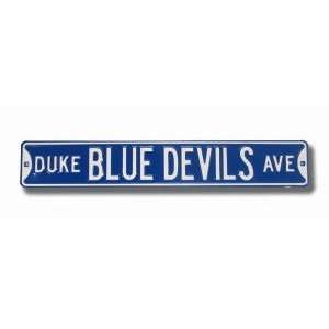  Duke Blue Devils Avenue Sign