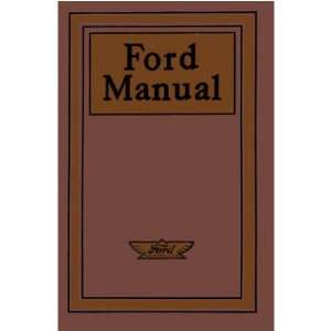  1909 1913 1914 1915 FORD Car Owners Manual User Guide Automotive