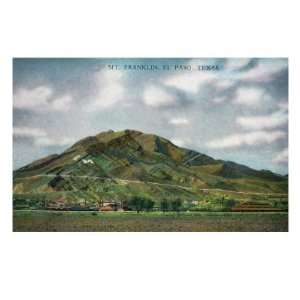  El Paso, Texas   Panoramic View of Mount Franklin, c.1936 