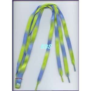  shoelace shoe lace thick blue n green Health & Personal 