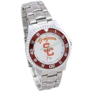   USC Trojans Mens Stainless Steel Competitor Watch