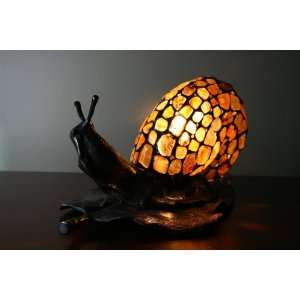   Snail Table Lamp Art Classic Handmade Decor Amberlamp