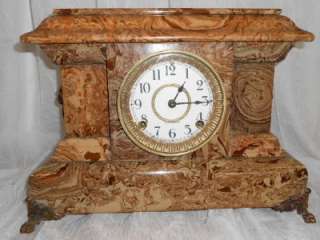 Old Antique Seth Thomas Adamantine Mantel Shelf Clock Circa 1889 