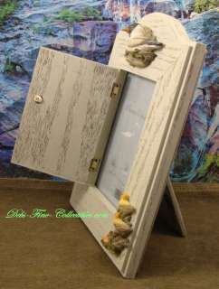 Nautical White Washed Picture Frame   Water Birds  MIB  