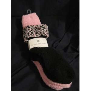  Ladies Socks Set, Soft & Fluffy by Christopher & Banks, Black 