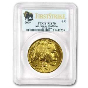  2009 1 oz Gold Buffalo MS 70 PCGS (First Strike) Toys 