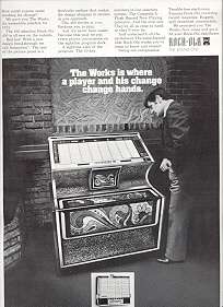 Rock Ola model 450 phonograph 1972 Ad  The Works  