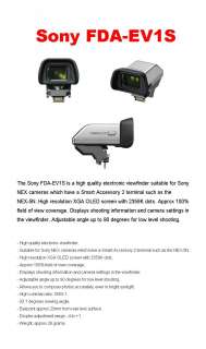   External electronic viewfinder FDA EV1S for NEX 5N view finder  