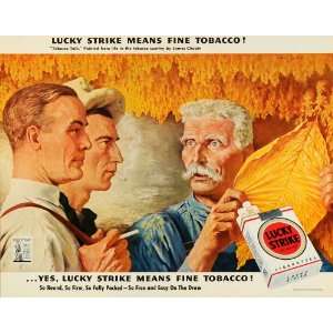  1943 Ad American Tobacco Co Lucky Strike Cigarettes Dry 