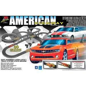  American Highway Electric Ho Slot Car Racing Set By 
