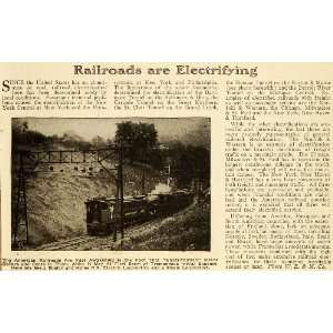  1920 Article Electric American Boston Maine Railway Train 