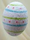 New Spring Easter Sugared Colored Easter Egg Ornament