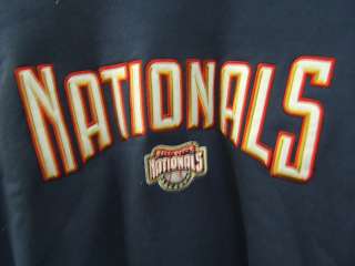 MLB Washington Nationals Crewneck Sweatshirt Lee Sport Embroidered L 