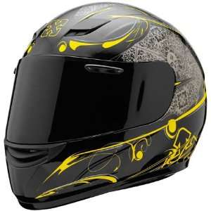  Sparx S 07 Crank Yellow Full Face Helmet (M) Automotive