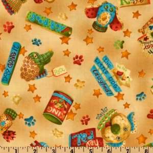  44 Wide Where The Boyz Are Top Dog Tan Fabric By The 
