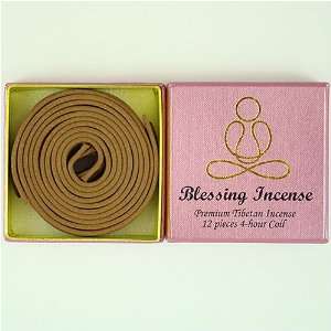  Blessing Incense   12 pieces 4 hour coil   100% Natural 