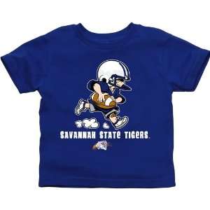  Savannah State Tigers Toddler Little Squad T Shirt   Royal 