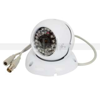 600TVL Security CCTV Surveillance Color CMOS Dome Indoor Camera White 