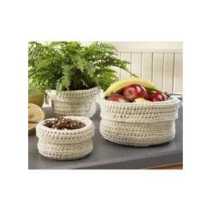   Herrschners Clever Crochet Containers Crochet Yarn Kit Arts, Crafts