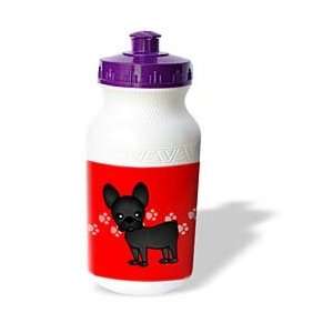Janna Salak Designs Dogs   Cute Black Brindle French Bulldog Red with 