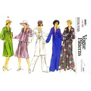  Vogue 9431 Vintage Sewing Pattern Top Tunic Skirt Pants 