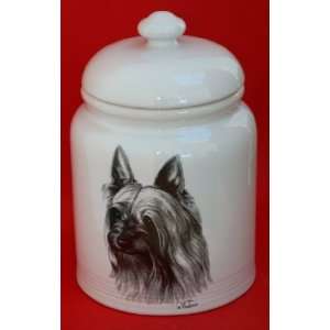 Silky Terrier 10 Ceramic Treat Jar