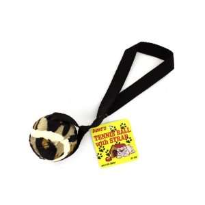   Tennis ball dog toy with strap   Case of 75 by dukes