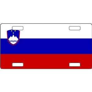 Slovenia Flag Vanity License Plate