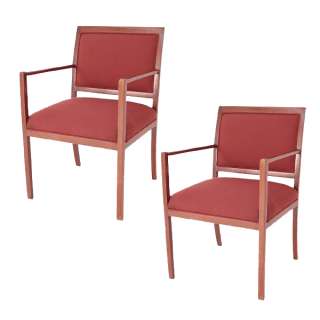 Vintage Ward Bennett Brickel Walnut Arm Chairs  