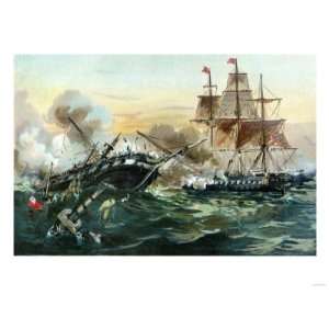  Naval Duel Between the Frigate USS Constitution and the 