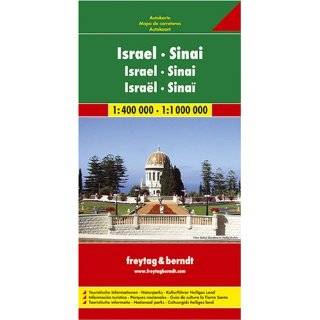 Israel and Sinai Map (English, French, Italian and German Edition) by 