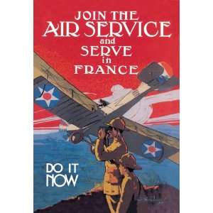  Join the Air Service and Serve in France 28X42 Canvas 