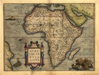 A1 Africa African Continent Madagascar Old Antique Map  