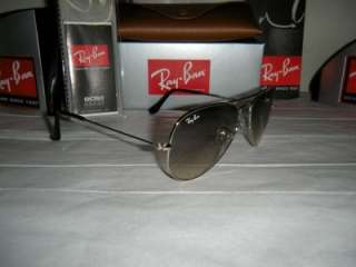Ray Ban AVIATOR SILVER GREY GRADIENT RB3025 003/32 55mm 805289101161 