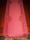 PINK TABLE RUNNER 70 X 14 PTRF414 FLORAL HOME DECOR ACCENT  