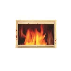   Vantage Polished Brass Glass Fireplace Door Assembly