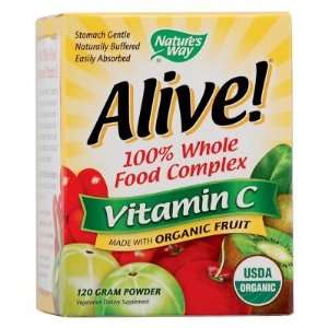  Natures Way  Alive, Vitamin C, Powder, 120g Health 