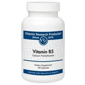 Vitamin) B5, Calcium Pantothenate 500 mg 100 Capsules