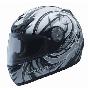  Scorpion EXO 400 Sting Silver Small Full Face Helmet 