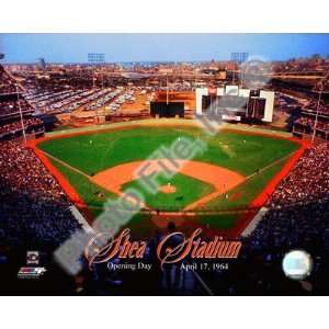  Opening Day of Shea Stadium April 17, 1964 With Overlay 