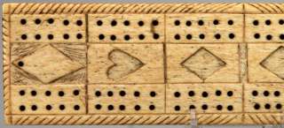 05891 Scrimshaw Cribbage Board 19th C.  