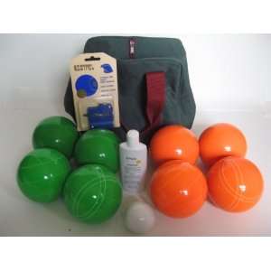  Basic EPCO Bocce package   107mm Green and Orange balls 