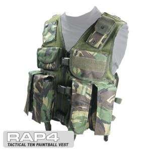 Tactical Ten Paintball Vest (British Disruptive Pattern Material   DPM 
