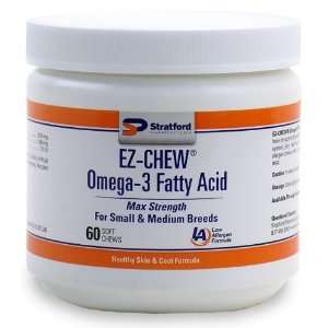  EZ CHEW Omega 3 Fatty Acid for Small & Medium Breeds (60 