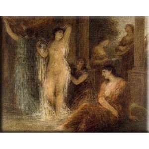  The Bath 30x24 Streched Canvas Art by Fantin Latour 