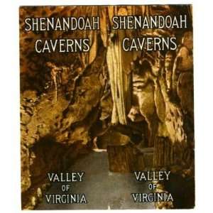  Shenandoah Caverns Valley of Virginia Brochure 1930s 