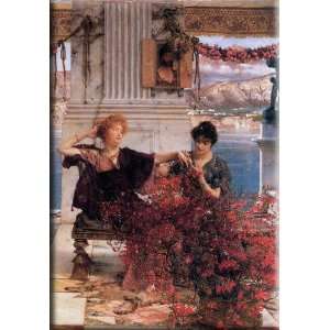 Loves Jewelled Fetter 21x30 Streched Canvas Art by Alma Tadema, Sir 