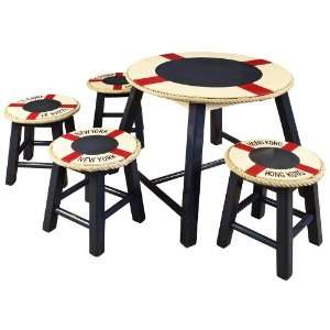  Life Ring Table and Stools Set