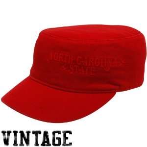   State Wolfpack Red Tonal Vintage Military Hat